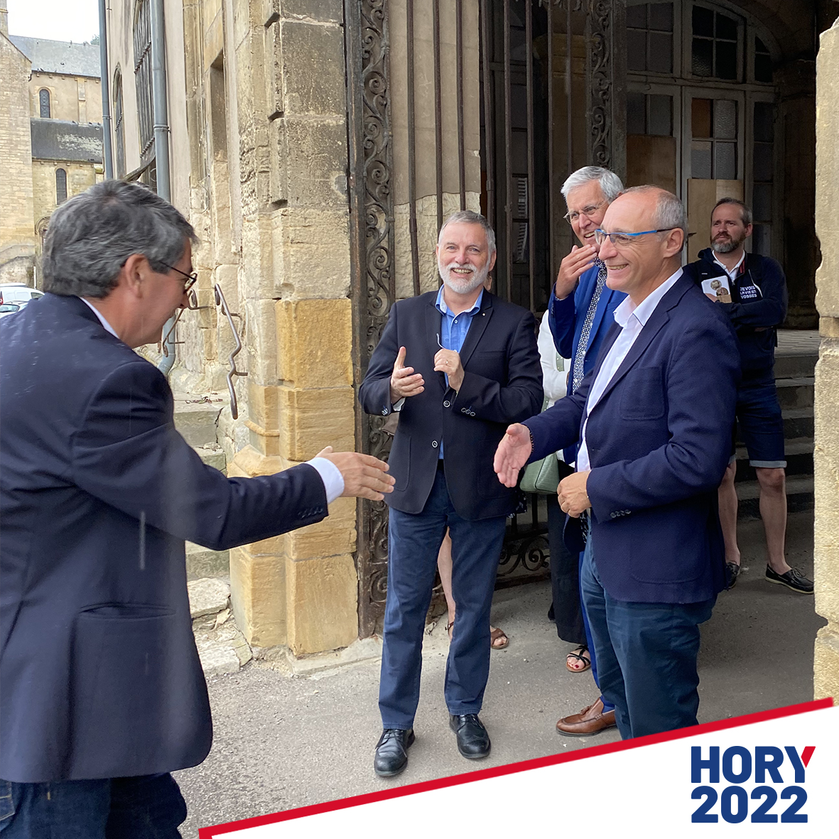 hory2022's tweet photo. 📄 Carnet de campagne #hory2022 #utilepourla2 #ÉlectionsLégislatives #legislatives2022 #moselle
✅ Avec Jean Rottner, Président de la Région Grand Est, Cédric Gouth, Maire de Woippy, Gilles Soulier, Maire d’ #AncyDornot et les élus de #Gorze, j’étais visiter le Palais Abbatial https://t.co/VMVJEZr2bO