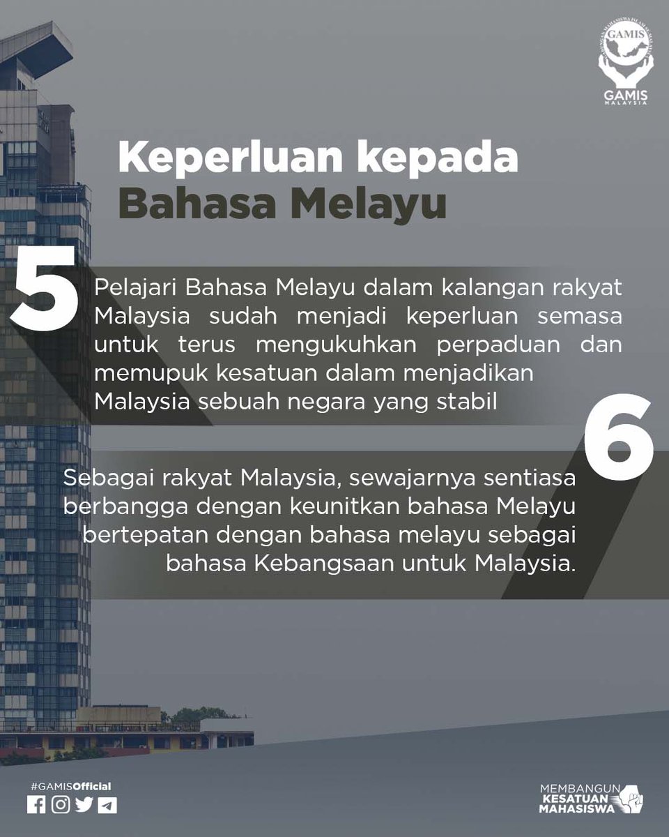 [ BAHASA MELAYU DASAR MENGARUT?? ]

1) Semasa Malaysia mencapai kemerdekaan, Perkara 152 Perlembagaan Persekutuan menetapkan bahasa Melayu sebagai bahasa kebangsaan yang menyebut bahawa, “Bahasa Kebangsaan negara ini adalah Bahasa Melayu dan hendaklah ditulis dalam apa-apa