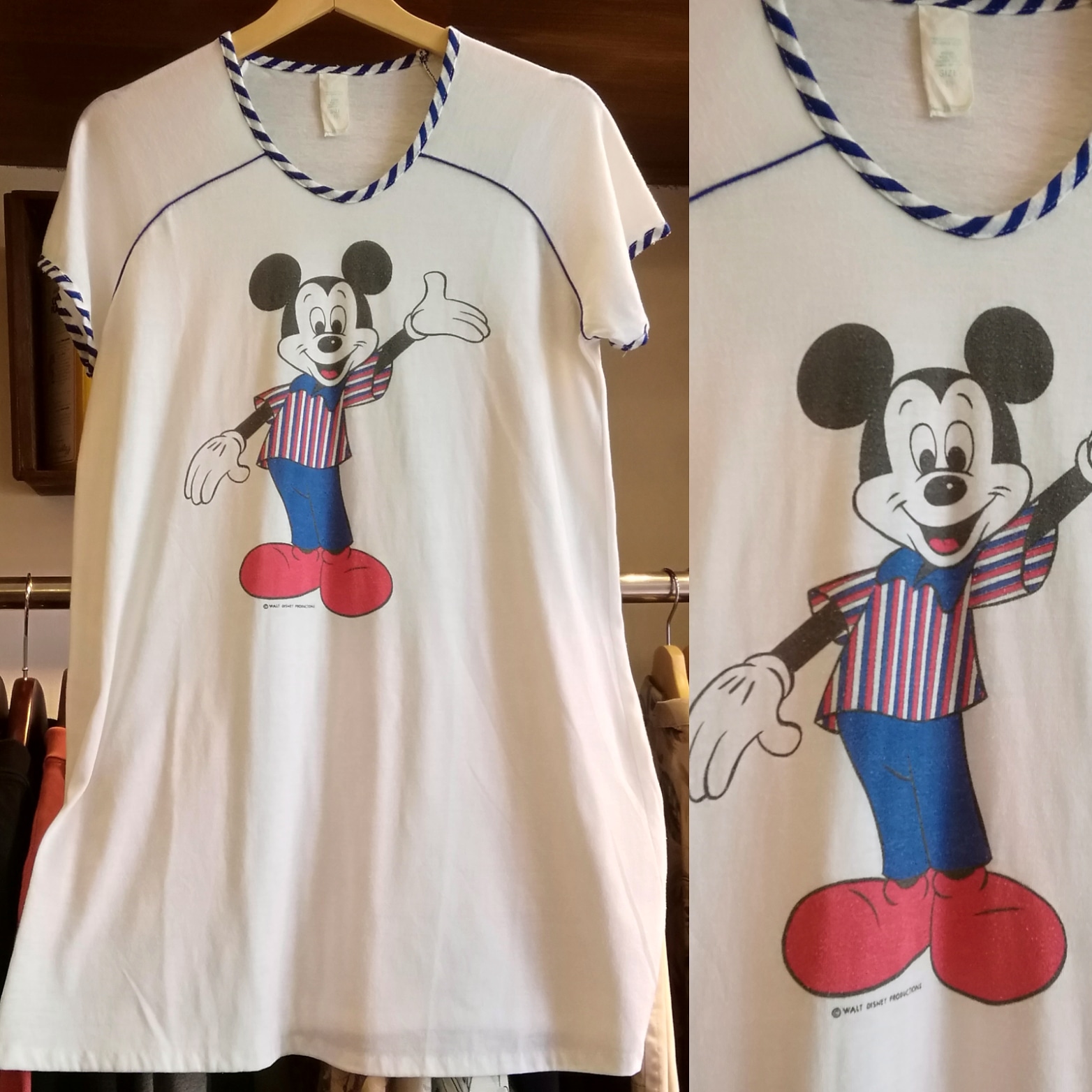 Usedクロネコマリン Vintage Disney Mickey Mouse T Shirt 1970年代 19時頃までの時短営業中 お問い合わせは お電話で クロネコマリン 古着屋さん Koenji 高円寺 本日のコーデ ディズニーランドコーデ ディズニーランド 夏 Mickey