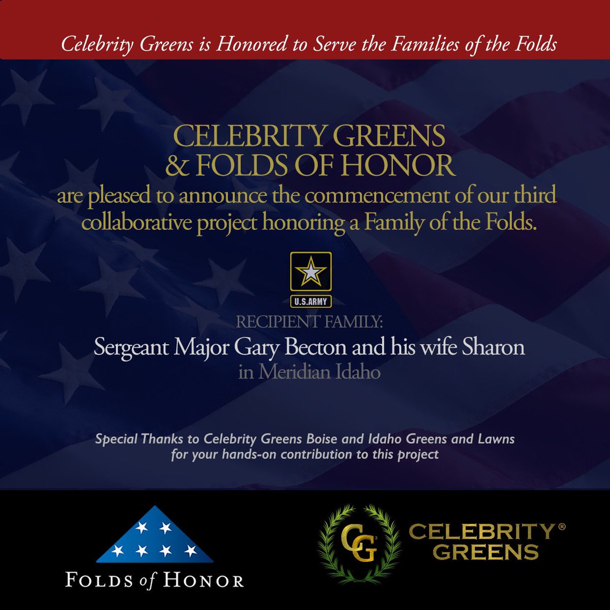 CelebrityGreens's tweet photo. Our 3rd backyard transformation completed today for an American 🇺🇸 Hero 💪🏼⛳️ @foldsofhonor #navysealsofturf #freedomisntfree 🇺🇸⛳️ https://t.co/BWBlk6MmEY