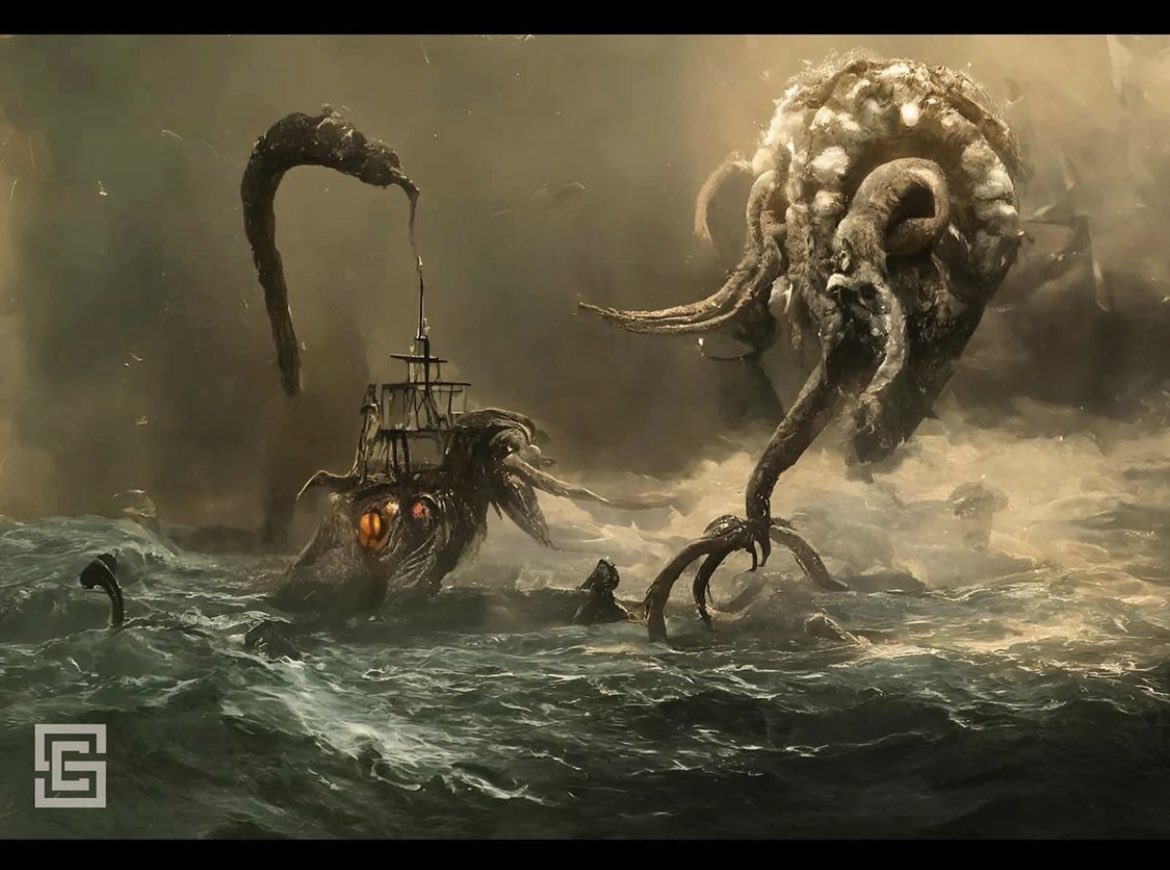 Even more photographs made by an A.I who was given prompts surrounding paranormal and supernatural creatures. 🥰

The prompts used to make each photo is as follows:

- The Spirit of the Banshee (V1, V2, V3)

- The Kraken Sea Monster

- The Goatman or Maryland