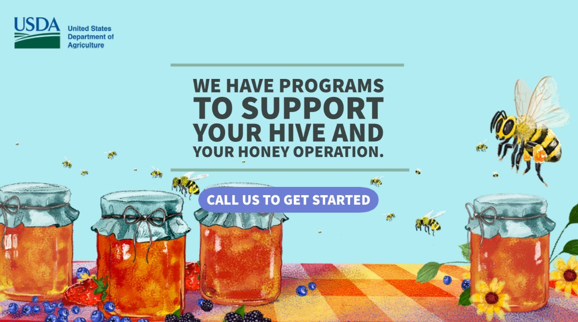 usdaFSA's tweet photo. We offer a variety of programs to help honey bees and those who care for them. https://t.co/lrHqkUL1rH https://t.co/JZbWwUAI5W