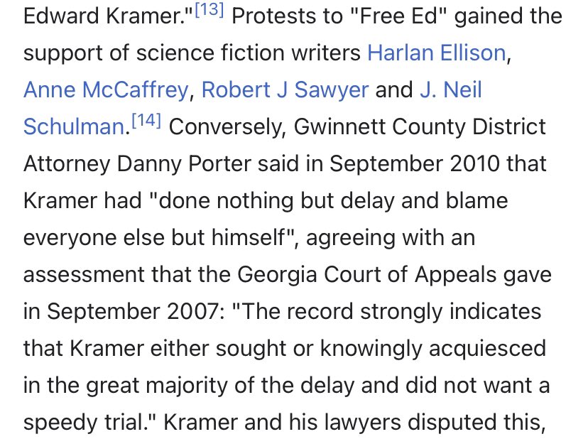 Ed Kramer, SFWA alum, founder of Dragon-Con, and Nebula host, is also a convicted child abuser. He was vigorously defended in this by other notable SFWA alums.