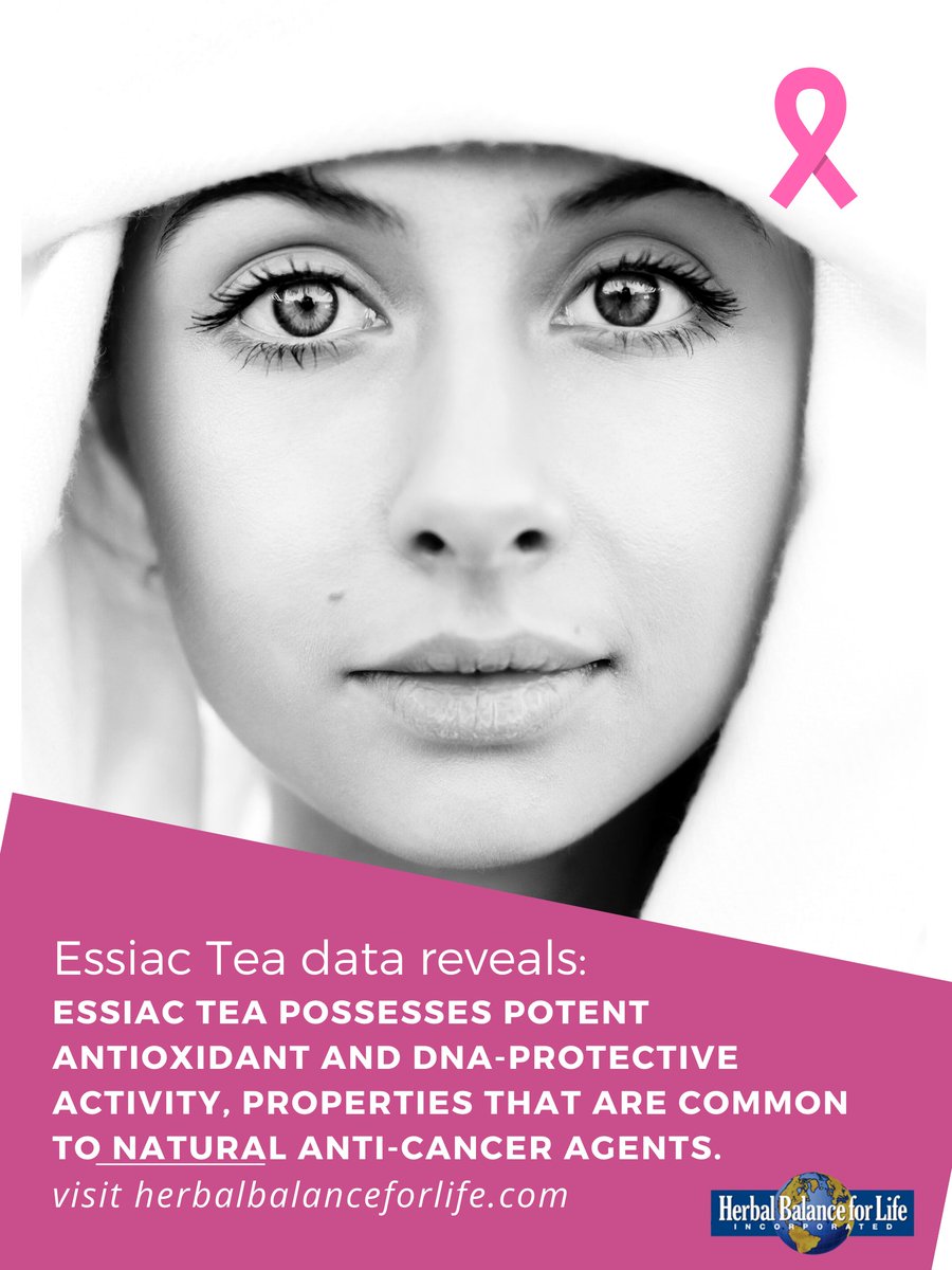 herbblender's tweet photo. Every 29 seconds, breast cancer is diagnosed around the world. In laboratory clinical trials, #Essiac Tea is shown to possess potent antioxidant and DNA-protective activity, properties that are common to natural #anticancer agents. https://t.co/r5HGYcy9WW
.
.
.
#breastcancer https://t.co/aPLOlHamUR