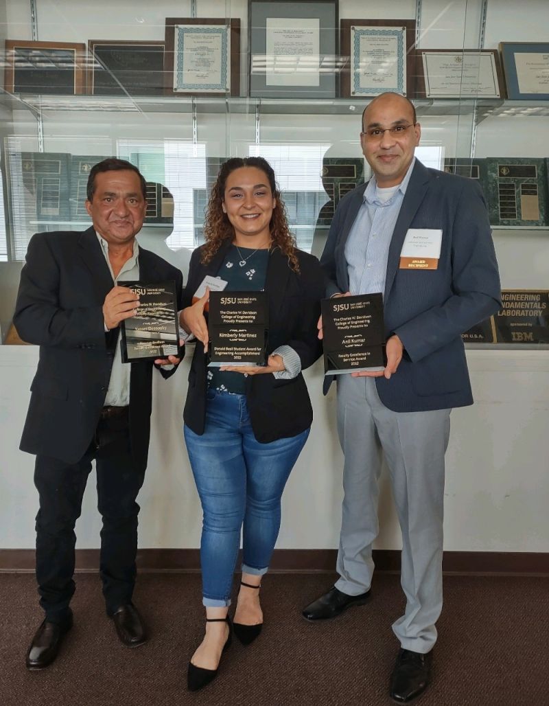 Congratulations to our graduate student, Kimberly Martinez, for winning the 2022 Donald Beall-Rockwell Award for Engineering Accomplishment.