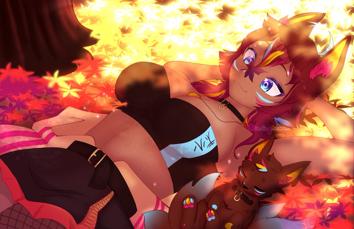 DarlingAutumnVT's tweet photo. Aaaah, nothing like laying under a tree in your own dreamscape~ 🍂
🎨 by myself!
------------------
#DrawingAutumn #Vtuber #VTuberEN #ENVtuber https://t.co/LWDcfKukM3