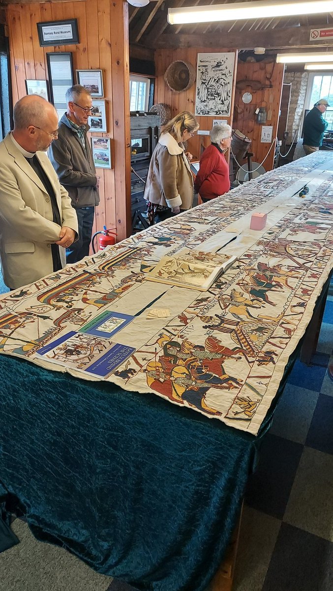 Come and see Mia's replica Bayeux Tapestry today between 12.30pm-2.30pm as part of Hereward Rising!!!