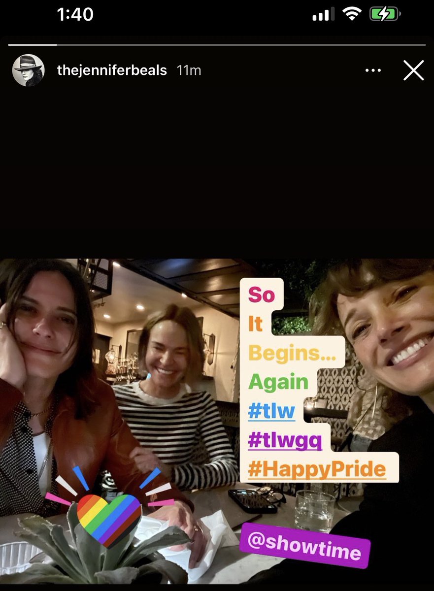 julesy's tweet photo. this makes me so happy. look at them together again! happy pride, indeed. 🥹🌈🙏🏻 @SHO_TheLWord https://t.co/VxyOx1Eqry