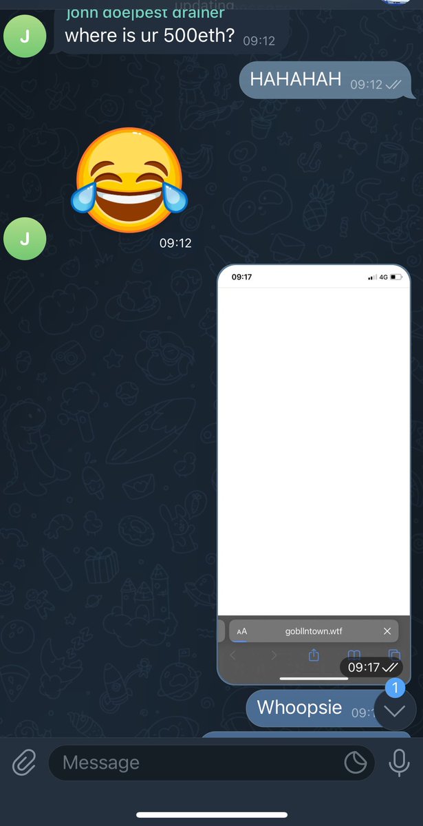 DDOS scam sites tweet media