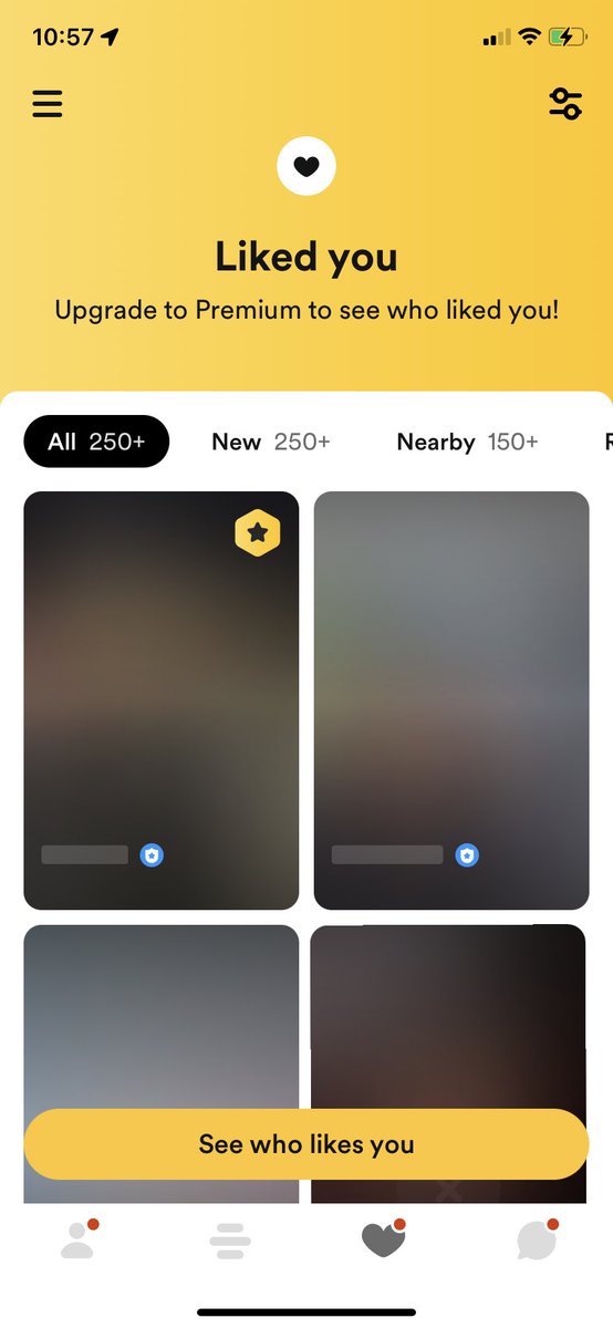 metaverseJJ's tweet photo. I literally just made bumble last night, this has to be a glitch 🤨😭 https://t.co/OfymqXCukR