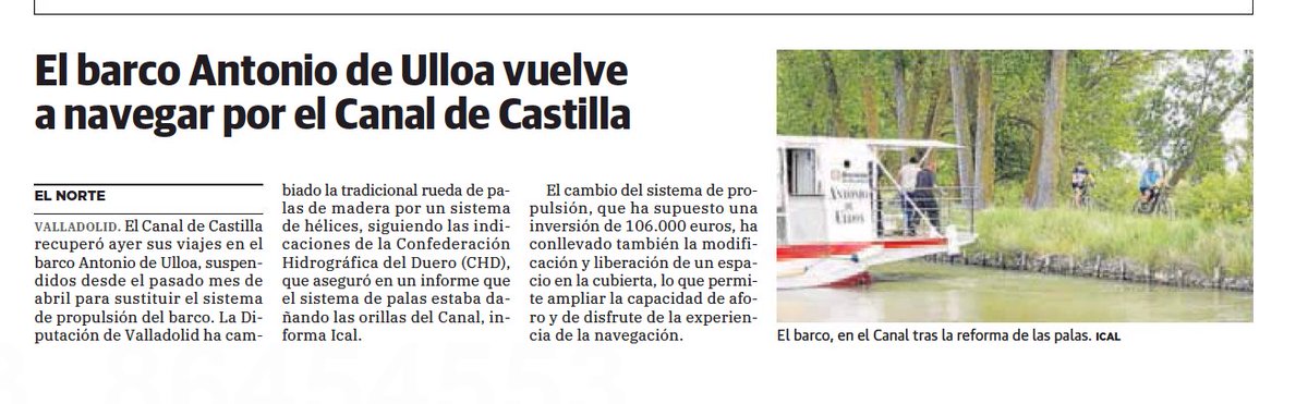 El barco Antonio de Ulloa vuelve a Medina de Rioseco, deseando ir <a href="/flormasom/">FLorma</a> <a href="/DuoChanDe/">Fernando Martín</a> <a href="/TurismoMRioseco/">Turismo M Rioseco</a>