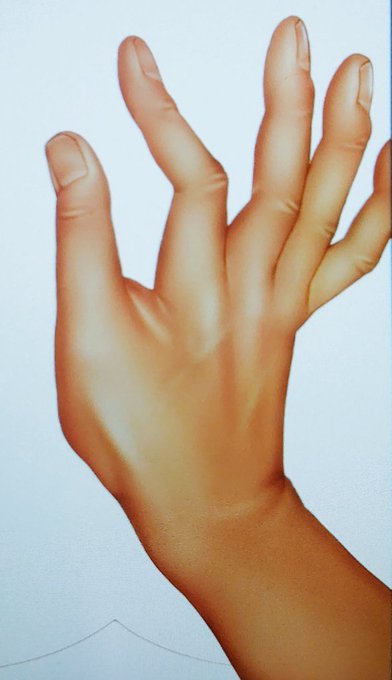 おじさんの手に質感を出す事を喜びと感じる絵描きがいるらしい 