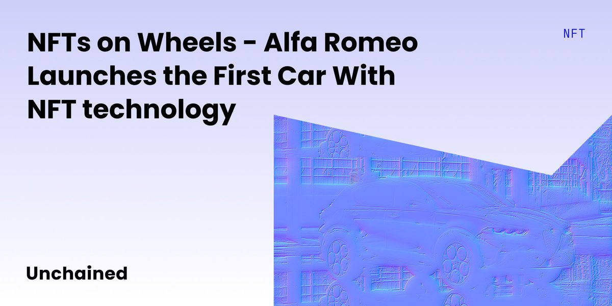Blockpit - Crypto Tax & Tracking ๐ (@blockpit_io) on Twitter photo The first car with an #NFT will be launched on June 4th! We went behind the scenes and talked to <a href="/alfa_romeo/">Alfa Romeo</a> to find out how it works. ๐๐ป The first car with an #NFT will be launched on June 4th! We went behind the scenes and talked to <a href="/alfa_romeo/">Alfa Romeo</a> to find out how it works. ๐๐ป