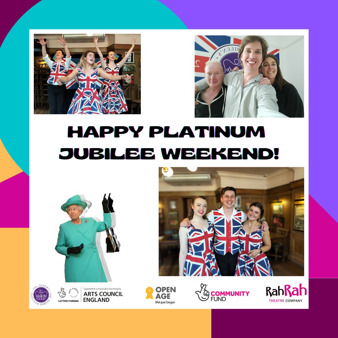 From everyone working on our Platinum Jubilee Celebrations here at Rah Rah Theatre, we wish you all a wonderful weekend!

#PlatinumJubilee #Celebrate2022 #LetsCreate