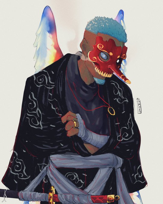 「tengu mask」 illustration images(Latest｜RT&Fav:50)
