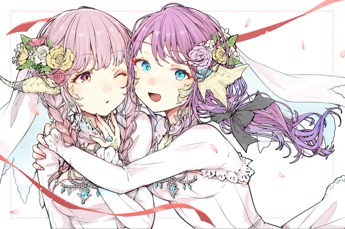 💍June Bride🌸

#アウラ #羽角普及委員会 #後角愛好会 #FF14イラスト #FF14art #FF14 