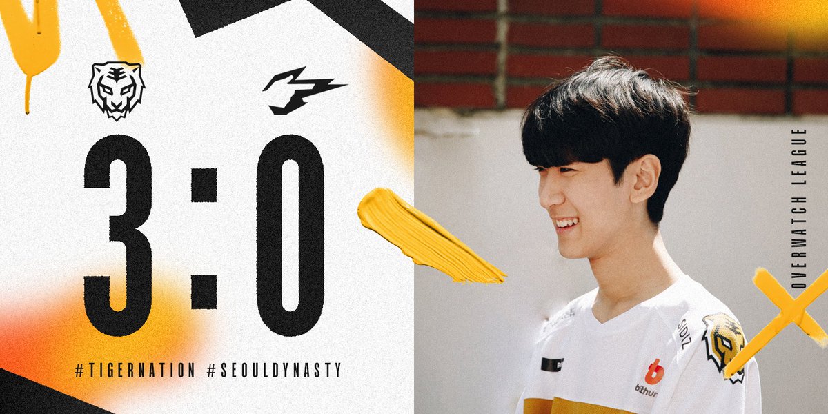 SeoulDynasty's tweet photo. 📍 Kickoff Clash Tournament Day 2 | vs HZS

호랑이들의 토너먼트 여정은 계속 됩니다! 🚞

Seoul Dynasty wins 3-0 vs @Hangzhou_Spark!

#TigerNation #SeoulDynasty #OWL2022 https://t.co/wttXvgELh3