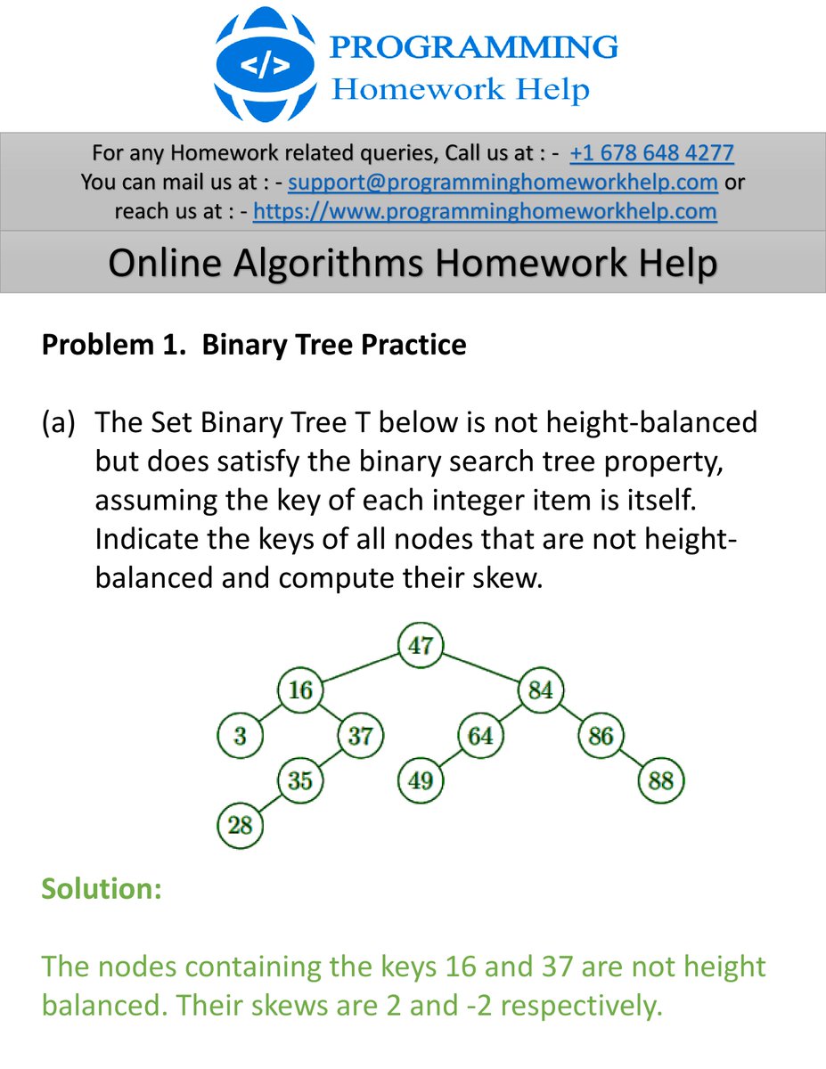 ProgrammingHom1's tweet image. I am Andrew O. I am an Algorithm Homework Expert at programminghomeworkhelp.com. I hold a Ph.D. in Programming, Southampton, UK. I solve homework related to Algorithms. To see the full assignment flic.kr/s/aHBqjzSRrL
#ProgrammingAssignmentHelp #ProgrammingHomeworkHelp
