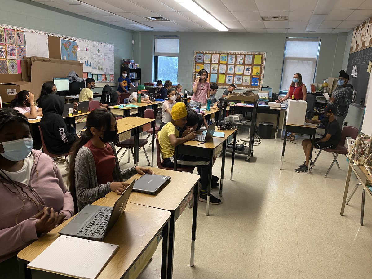Voting Day at Greenbriar Middle School, June 1st.  Students casting their ballots in the Student Vote for Ontario's Provincial Election #StudentVoteON #FutureVoters      .  .
