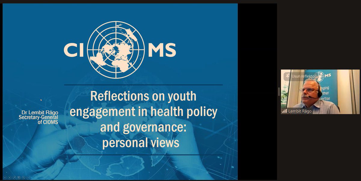 IFMSA (@ifmsa) on Twitter photo <a href="/WHO/">World Health Organization (WHO)</a> #WHA75 Delegates are starting their day of reflections with a keynote speech from #CIOMS Secretary-General Lembit Rägo.
After eventful advocacy week, it is time to think about way forward towards meaningful #youth engagement in global health governance #Youth4Health <a href="/WHO/">World Health Organization (WHO)</a> #WHA75 Delegates are starting their day of reflections with a keynote speech from #CIOMS Secretary-General Lembit Rägo.
After eventful advocacy week, it is time to think about way forward towards meaningful #youth engagement in global health governance #Youth4Health