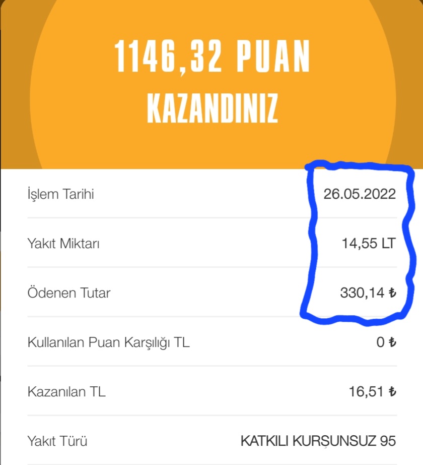 Homosapieniniz's tweet photo. TL ile LT arasındaki ters orantıyı 10 tl daha fazla ödeyip 28 lt daha az yakıt alarak deneyimlemek... https://t.co/HfsHGjhPfR