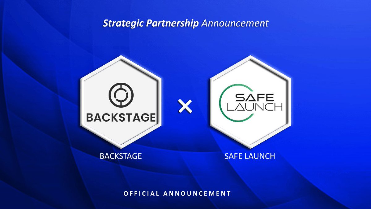 🚨 #SafeLaunch is holding a Private Round for #BACKSTAGE🚨

<a href="/BackstageBks/">Backstage Global I RWAs I Entertainment 3.0</a> is a decentralized ecosystem powering the events industry.

⏰10th June, 1:00 PM UTC.

📝Gleam Contest: gleam.io/WhNAa/safelaun…

👉 safelaunch.io/deals/launch-p…
#metaverse #launchpad #sale $BKS