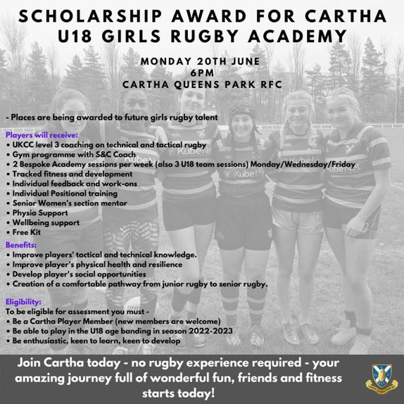 We are delighted to be running an U18s Girl’s Academy beginning on the 20th June! 🙌

If this sounds like something you’d be interested in, head to the link in our bio to complete the sign up form! 💛💚💜