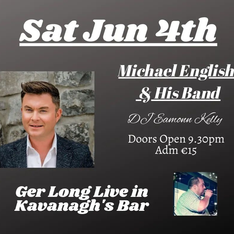 Join us tonight for a super night of dancing with <a href="/menglishmusic/">Michael English</a>
Doors Open 9.30pm
