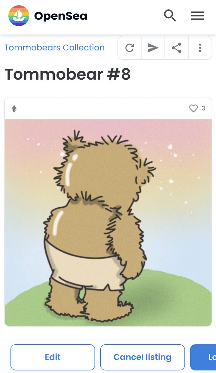nft_tommobears's tweet photo. HEY! Upload a new nft art,be ready to purchase it👀 

#Tommobears #NFTCommunity #NFTs #NFTfamily #NFTfam #EthereumNFTs https://t.co/OIHUDc2dpf