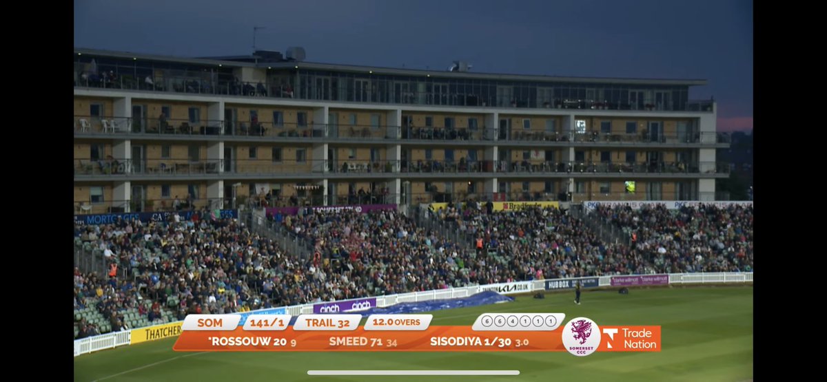 <a href="/SomersetCCC/">Somerset Cricket 🏆</a> wow Green and <a href="/will_smeed/">Will Smeed</a> well played lads💪💪 hitting 6’s to sweat Caroline last night one of the best experience I’ve had in cricket thanks to everyone who came out to support!!! #WeAreSomerset