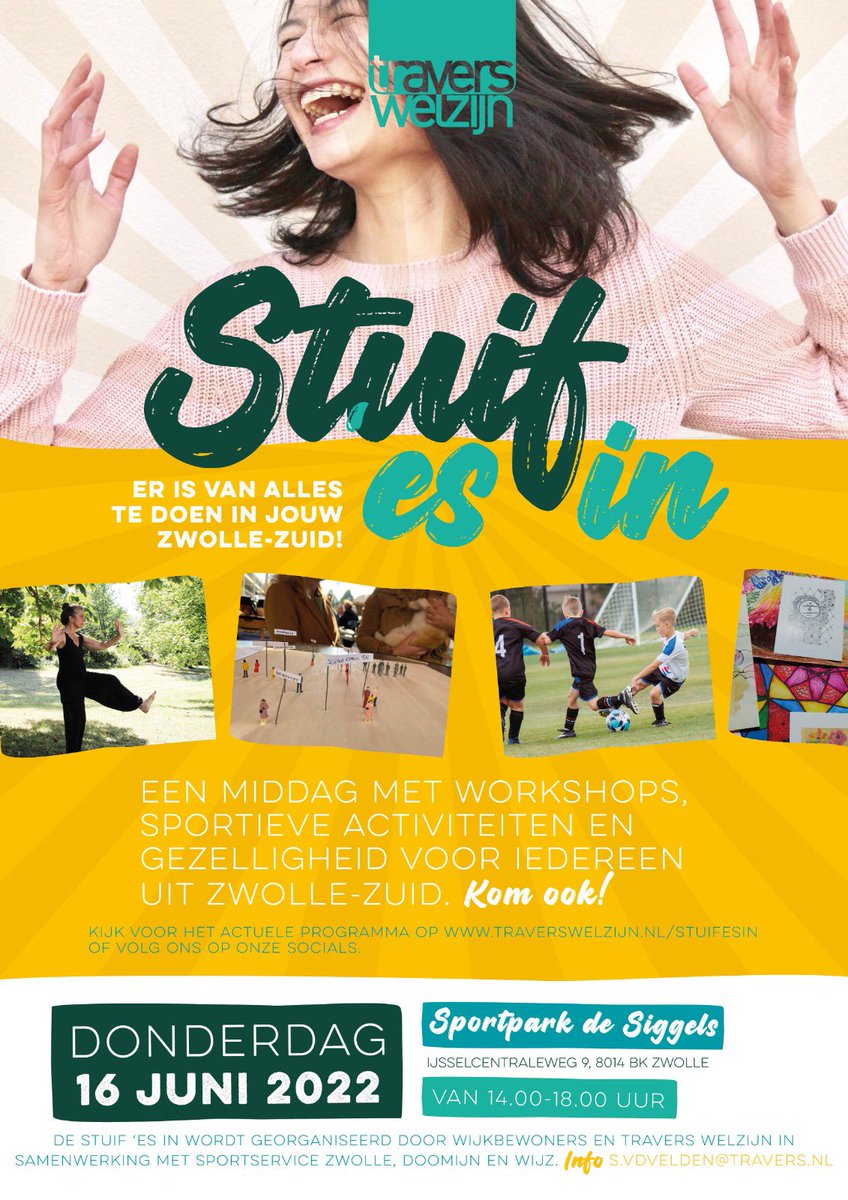 Donderdag 16 juni kom je alles te weten over Zwolle Zuid! Althans we laten zoveel mogelijk zien wat Zuid te bieden heeft. Graag delen en nog leuker, kom gezellig langs! 🥳☕️ <a href="/wspzwollezuid/">Wijkservicepunt Zwolle-Zuid</a> @WijZ_nu <a href="/SportService038/">SportService Zwolle</a> <a href="/SPmanagementZZ/">MJ Schiere</a> <a href="/diieeeeeed/">Diede Bongertman</a> <a href="/kaatjehotemetoo/">deactiveren</a>