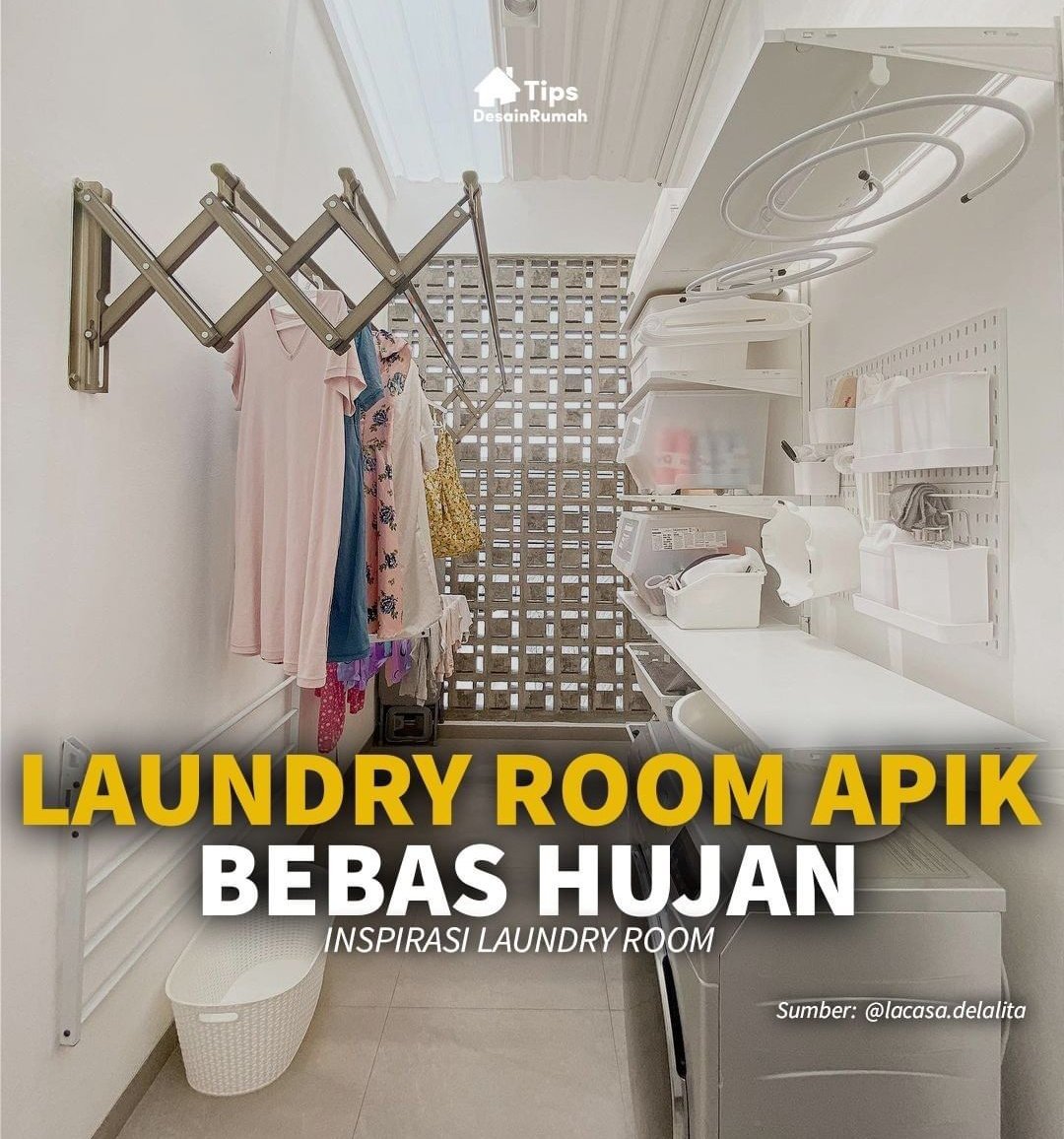 IdeDekor's tweet photo. Laundry room apik bebas hujan ✨

Gimana menurut kalian? 😍 https://t.co/3nwKdxpB8W