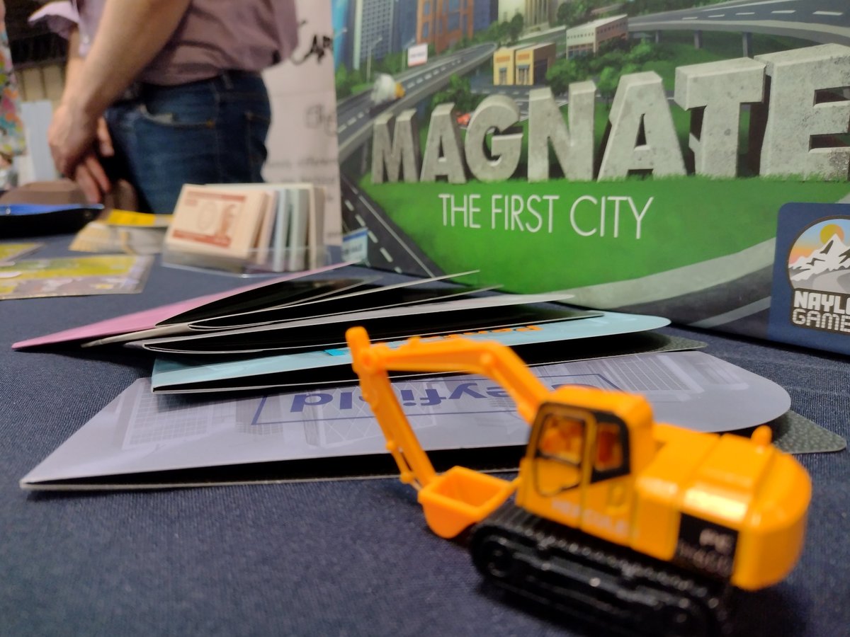 PlayNaylorGames's tweet photo. A closer look at the digger from #MagnatetheFirstCity
@UKGamesExpo booth 2-T23 https://t.co/7qAxaHlVUe