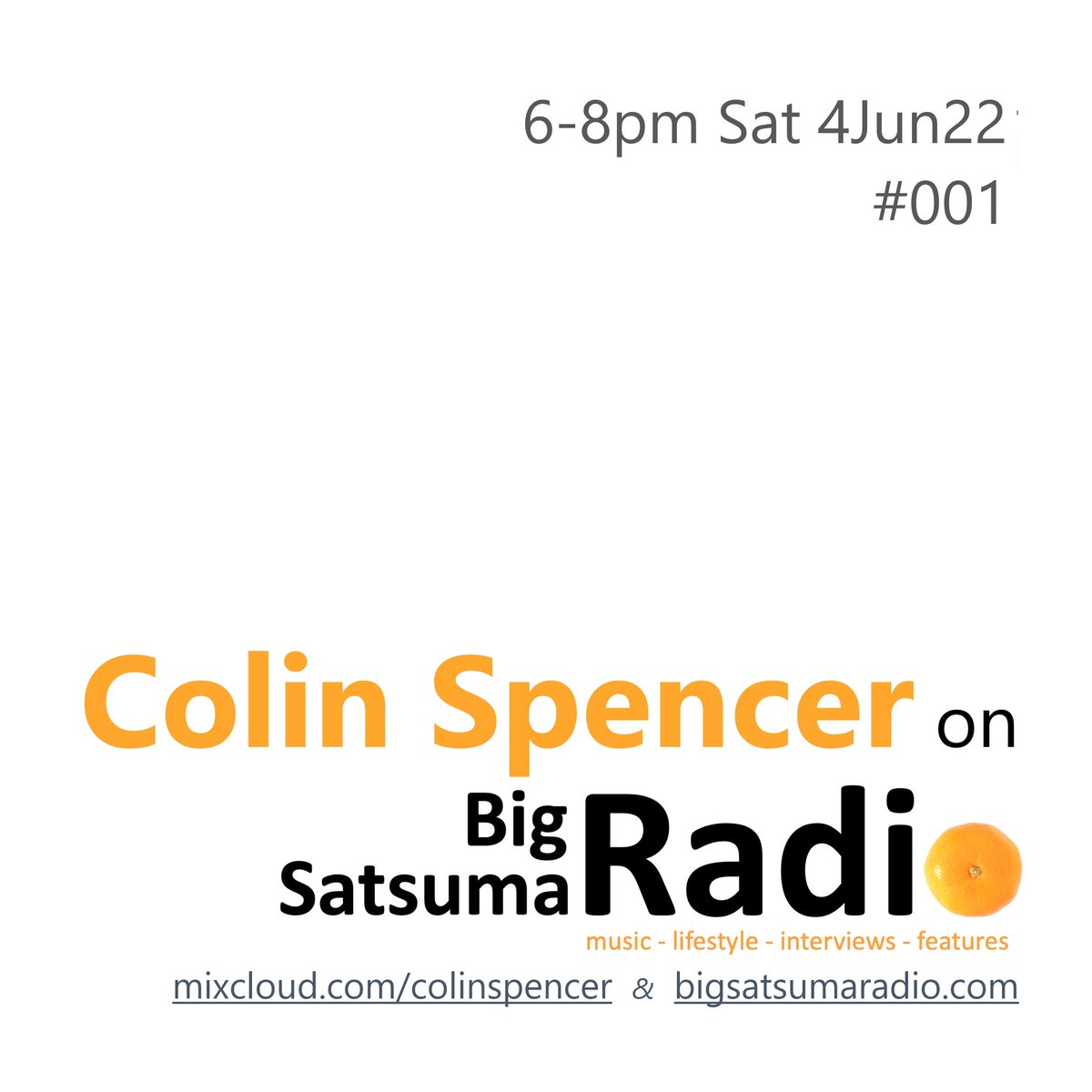 ColinsCuts's tweet photo. Artists with #NewMusic+#RecentReleases
on
#ColinSpencer On #BigSatsumaRadio programme #001
include
#MorganBryan
🔊@bigsatsumaradio🎧
Saturday 4 June 2022
6-8pm #UK times
#DiscoverAndRemember @mjbryan
Catch-up: #newseries taster
#000▶️https://t.co/cypNxKmUWR
#AllAboutTheMusic https://t.co/3ZUanDzFPd