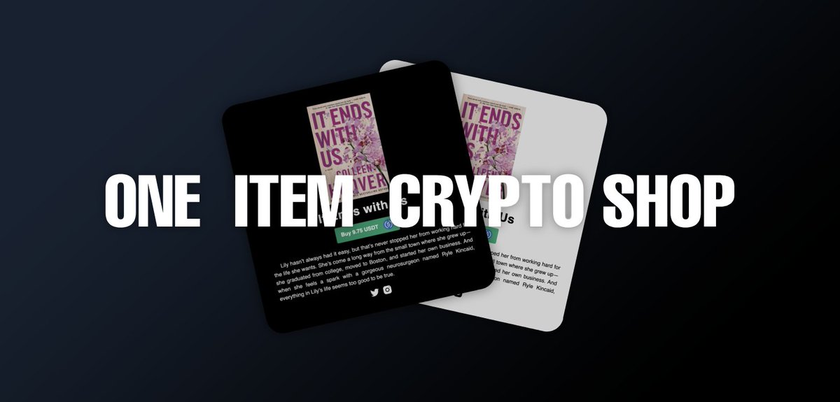 One item. Crypto payment. On-Chain transactions. Soon

#buildinpublic #saas #web3 #bnb