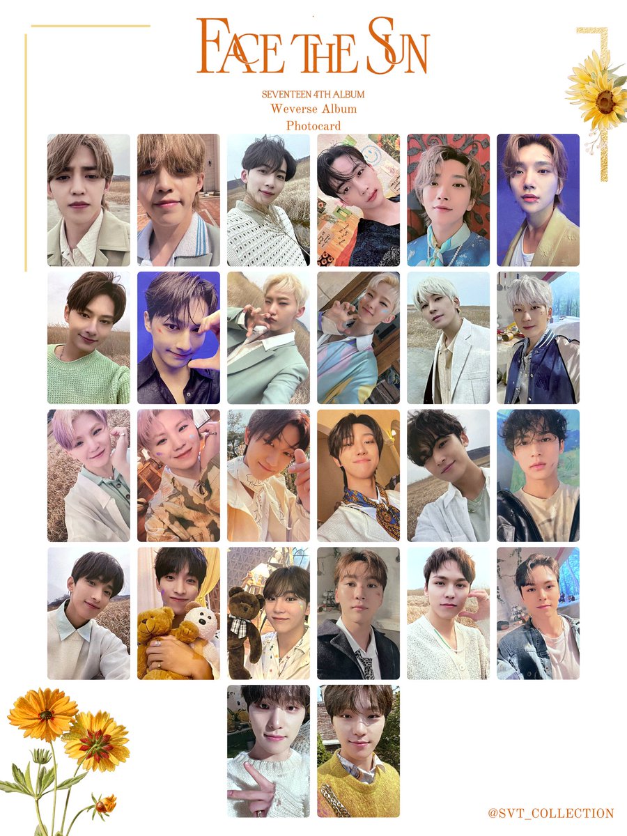 SEVENTEEN 4th Album 'Face the Sun (Weverse Albums Ver.)' Photocard