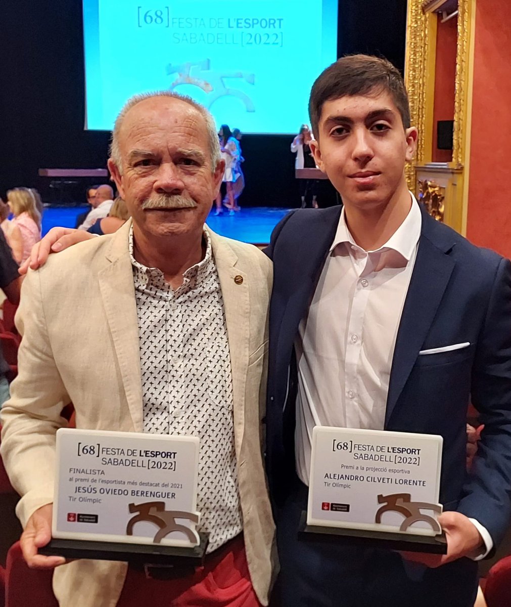 Molt agraït a <a href="/Aj_Sabadell/">Ajuntament Sabadell</a> per aquest reconeixement, com esportista de <a href="/tirsabadell/">Club de Tir Sabadell</a>.