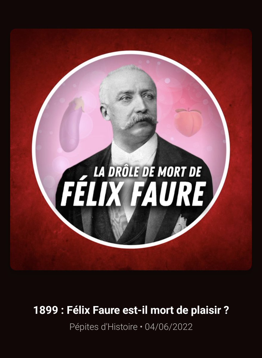Gabriel Macé (@gab_mace) on Twitter photo Débunkage de cette fameuse histoire ! Le nouvel épisode d'<a href="/Histoire_Pod/">Pépites d'Histoire</a> sur Félix Faure est en ligne 👇 Débunkage de cette fameuse histoire ! Le nouvel épisode d'<a href="/Histoire_Pod/">Pépites d'Histoire</a> sur Félix Faure est en ligne 👇