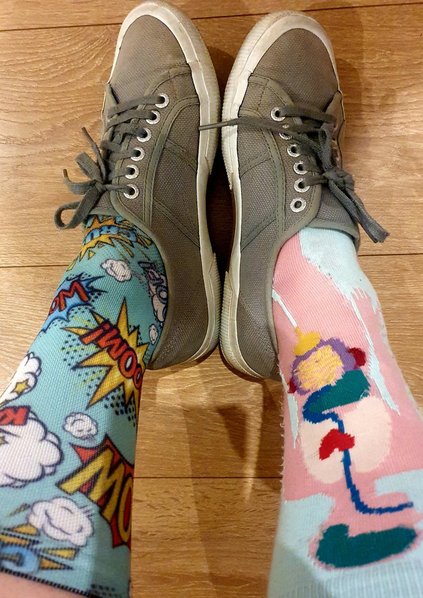 Me yesterday, supporting 
#CrazySocks4Docs 

It's OK to not be OK. Chat to someone, ask for help.

(It's also OK to be OK!) 

"We're all a little lost, and it's OK."

<a href="/docanaesthetic/">South African Society of Anaesthesiologists (SASA)</a>