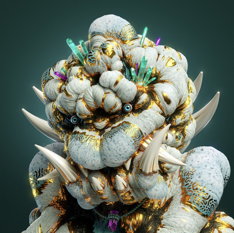 jakeranallo's tweet photo. I have no idea what these things are, but I want one in my living room 👹

https://t.co/wechogPIz0

#nft #art #3d https://t.co/JXJLqVpwq5