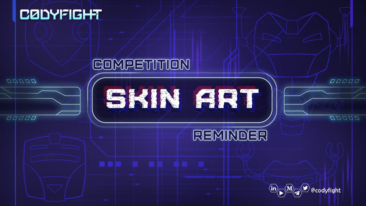 codyfight's tweet photo. 🔔 Calling all creatives in the Codyfight universe 🔔

Have you participated in our skin art competition? 

You are still in time, check out the rules on our website and submit your design 🚀

Rules &amp; Submission here 👉https://t.co/krZWqgX8R2

#Metaverse #NFT $CTOK #NFTgame https://t.co/a3oBIMEUXH