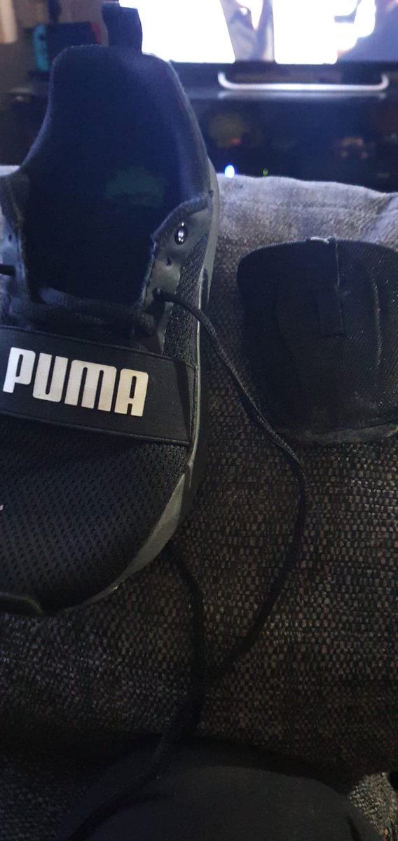 stevo1978's tweet photo. @SportsDirectUK I got my 12 Yr old nephew these trainers for his birthday on the 2nd of April this year he's only had them on a few times and this happened yesterday I don't have the receipt and I.bought them from the falkirk store shocking for a pair of puma trainers to do this https://t.co/Cz9Vha4EQY
