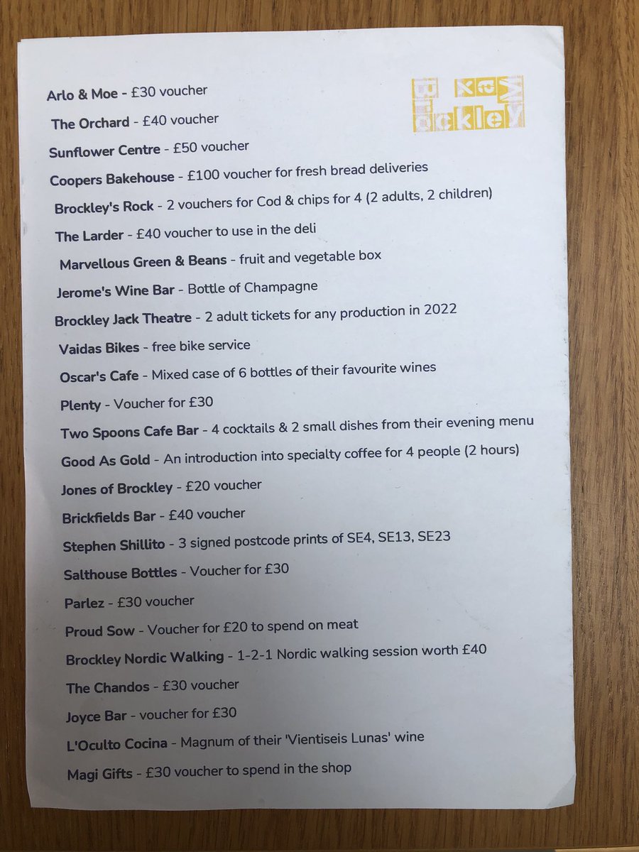 Jane Martin ๐ (@janecandose4) on Twitter photo Last chance to BUY Raffle tickets for <a href="/BrockleyMax/">Brockley Max</a> Lots of people will be up at Art in the Park selling tkts (including me) Draw is at 5pm-Final Shout out to our AMAZING LOCAL BIZ who as always have generously donated prizes/vouchers #LoveOurLocalBiz #SUPPORT Last chance to BUY Raffle tickets for <a href="/BrockleyMax/">Brockley Max</a> Lots of people will be up at Art in the Park selling tkts (including me) Draw is at 5pm-Final Shout out to our AMAZING LOCAL BIZ who as always have generously donated prizes/vouchers #LoveOurLocalBiz #SUPPORT