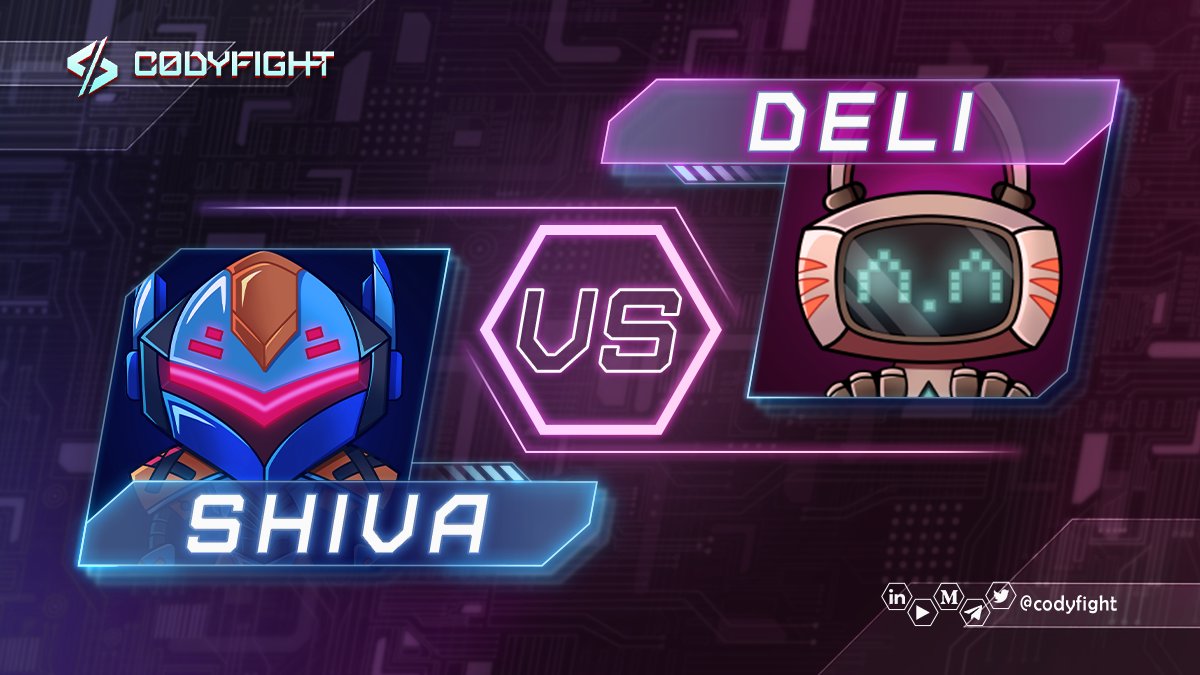 codyfight's tweet photo. Prepare those RTs and Comments for our next battle 🥊

Let’s go Earthlings for the 5th round! 

Who will you choose out of our two courageous 🤖? 

❤️ Like for Deli
♻️ RT for Shiva

#Metaverse #NFT $CTOK #NFTgame https://t.co/PMX0U4lUzh