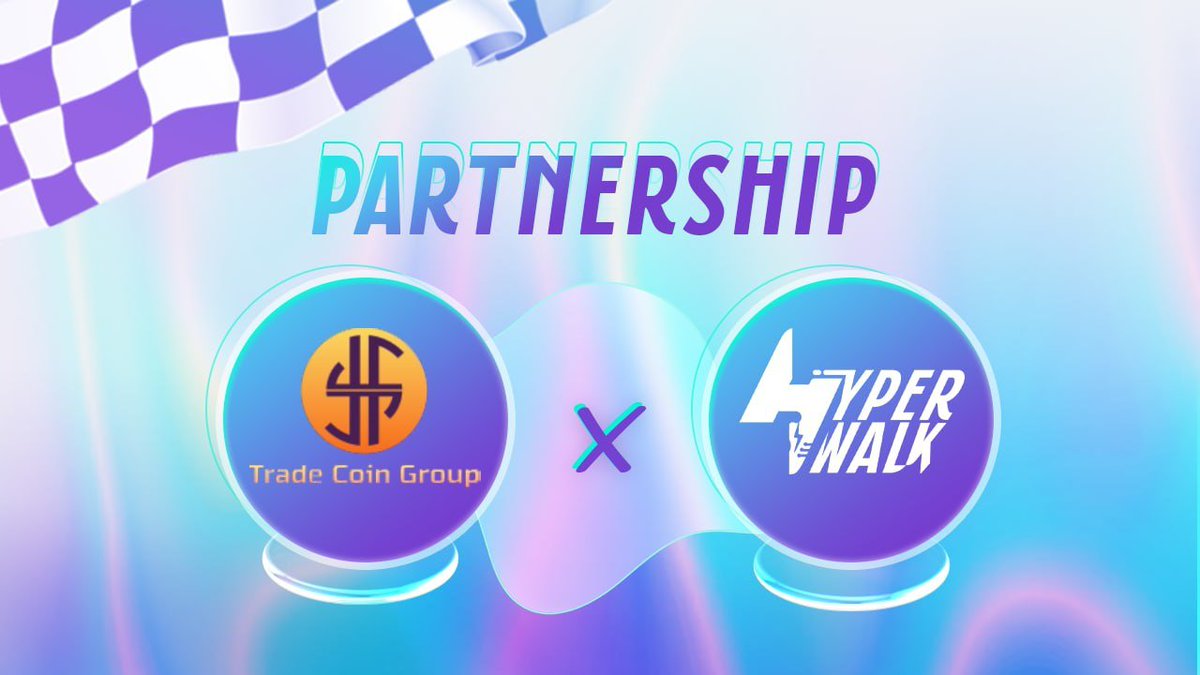 TradeCoin_Group's tweet photo. 🎉Partnership Announcement: Trade Coin Group x Hyper Walk

🚀The support of Trade Coin Group will help Hyper Walk to have more opportunities and achieve greater results in the future.
#Hyperwalk #MovetoEarn #CollecttoEarn #Society #NFT #Sneakers #Collection #Blockchain #Web3 #BSC https://t.co/0eA93rq4hX