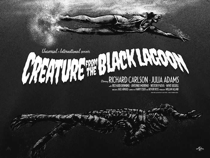 MatthewAMullins's tweet photo. Alternative poster for Creature from the Black Lagoon (1954)
Aka: Black Lagoon (working title), The Sea Monster (working title)
By Jason Cortez https://t.co/QaLs5ECaoJ
https://t.co/nJmP5VYOpV
#CreatureFromtheBlackLagoon #AlternativePoster #JasonCortez https://t.co/ARtFiAZ4je