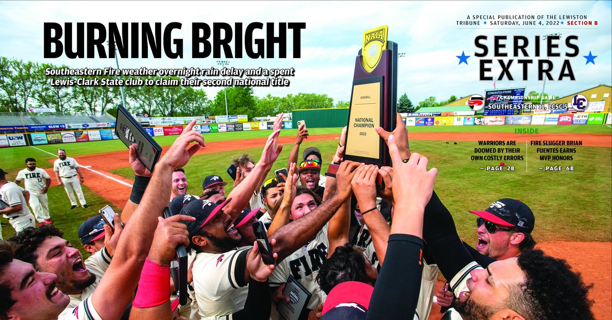 .<a href="/NAIAWorldSeries/">Avista NAIA World Series</a> poster page featuring <a href="/SEUFireBaseball/">Southeastern Baseball</a> second national title since 2018 ⚾️ <a href="/APSE_sportmedia/">APSE</a> <a href="/waldo9939/">Donn Walden</a>