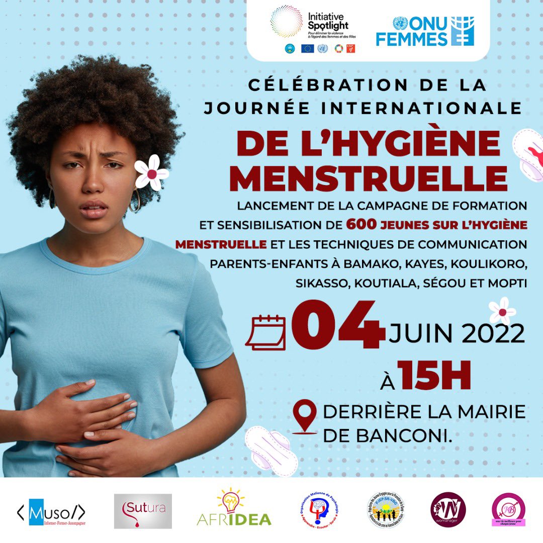 KLountandy's tweet photo. Dans le cadre la mise en œuvre de la Campagne de Formation et de Sensibilisation de 600 jeunes sur l’hygiène menstruel et les techniques de communication parents-enfants à Bko, Kayes, Koulikoro, Sikasso, Koutiala, Segou et Mopti #Spotlight #ONUFemmes
#PjepSrVbg
#OMP
#Musodev https://t.co/EXr2EFRIGh