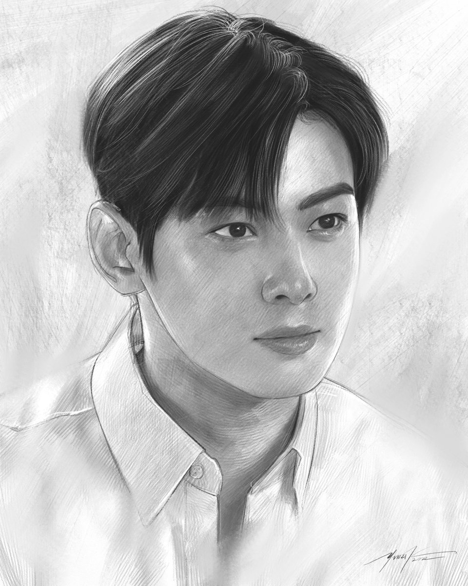 Yunzikk's tweet photo. Cha Eun-woo
wacom x pscc
fan art
2022
#ArtistOnTwitter #art #DigitalArtist #arttwt #artph #EUNWOO  #ASTRO  #Sketching https://t.co/xKnBDrw23S