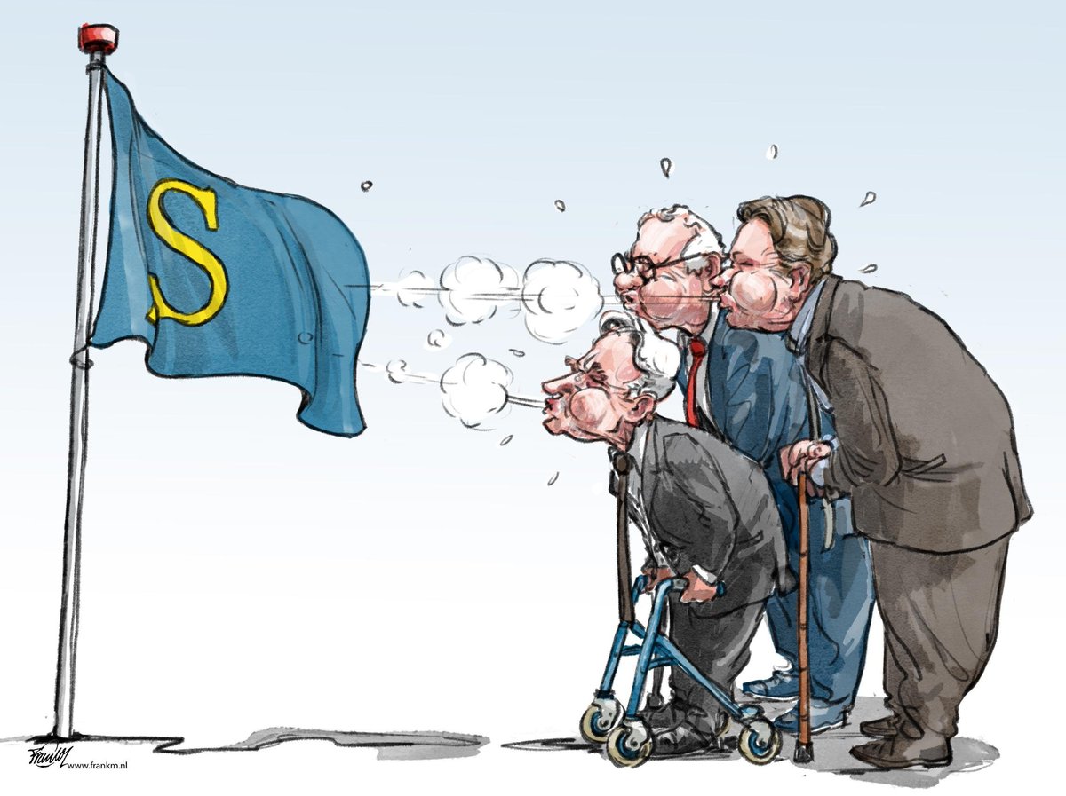 Er waait een frisse wind door Laren. Merkt u dat ook al? | cartoon Frank Muntjewerf dlvr.it/SRbncl